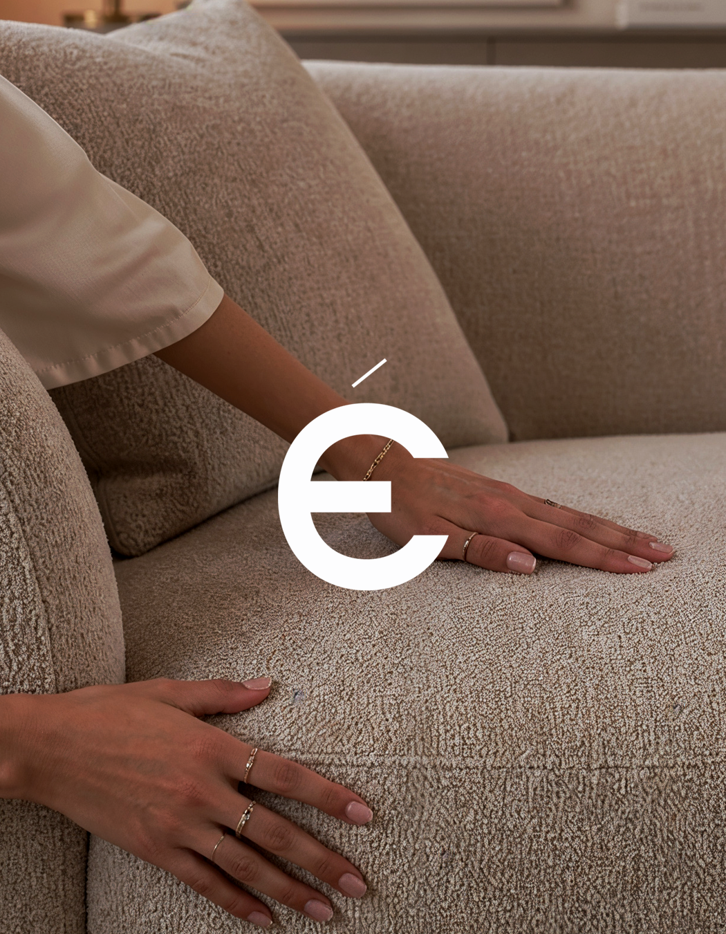 Éclat bouclé sofa